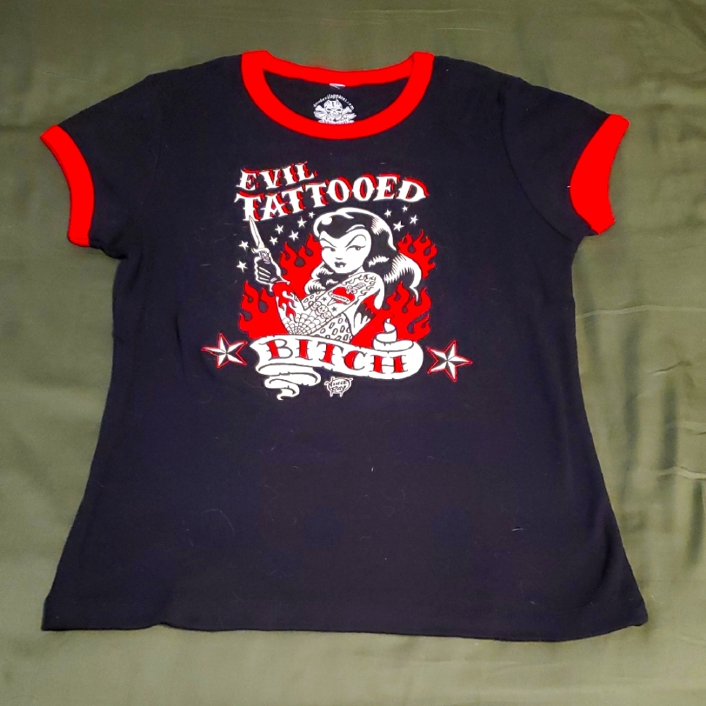 EUC Rockabilly Punk Tattooed T-Shirt